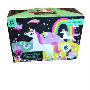 Unicorns Glow-in-the-dark Puzzle : 100 Pieces, Game by Mudpuppy